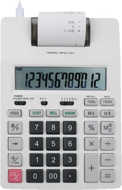 wooden horse Printable calculator, monochrome printing with ink wheels, printing speed up to 2.0 ti…