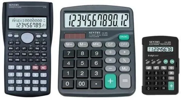 Sentry Triple Pack Home and Office Calculators Scientific  Calculator