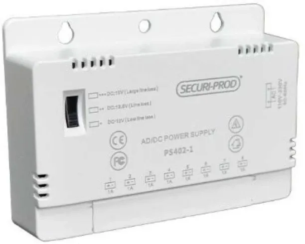Securi-Prod CCTV PSU 8ch 12VDC 96W 8A Camera Housing For  Indoor & Outdoor