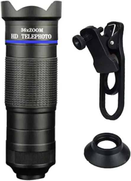 Milky Way 36X Wide Angle Phone Camera Telephoto Lens Zoom Macro Fisheye Telescope Lens Accessory Te…