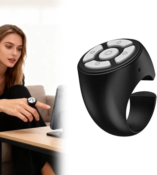 Flycross Fingertip Wireless Bluetooth Mobile Phone Remote Control (2 pieces)  Camera Remote Control