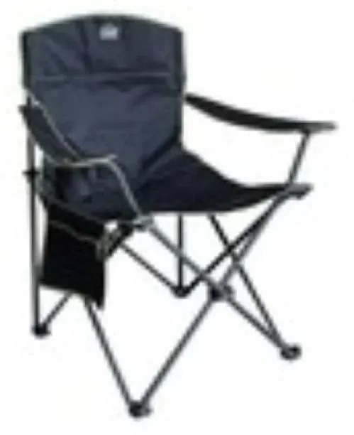 camping Camp Master Classic 200 Oversize Folding  – 120 kg Capacity, Cup Holder and Carry Bag for C…