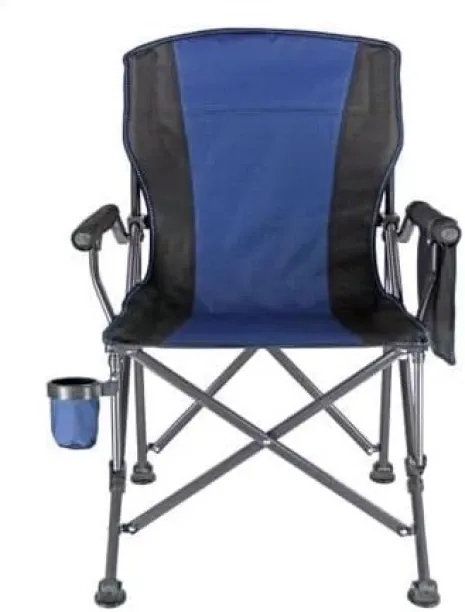 Camping Chair (WGYI) (1017) - Blue with Bag & Cup Holder Foldable Chair