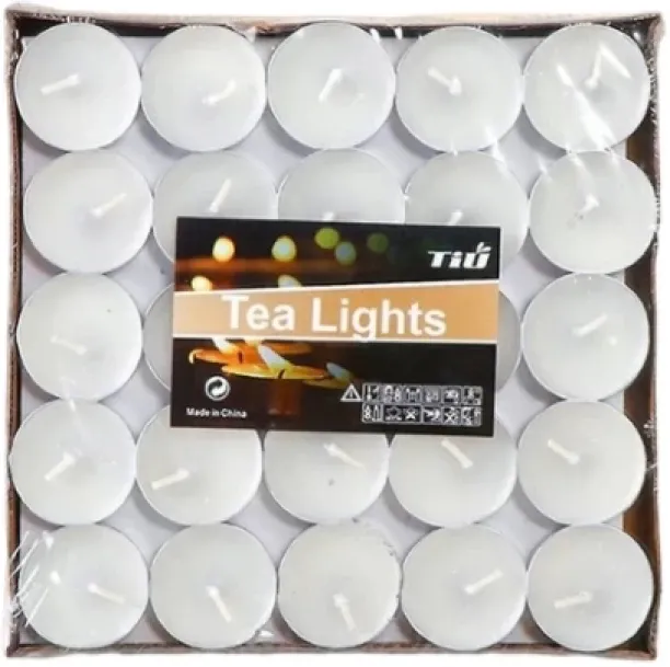 TIU Unscented Tea Light Candles