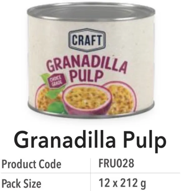 Craft Granadilla Pulp Fruits