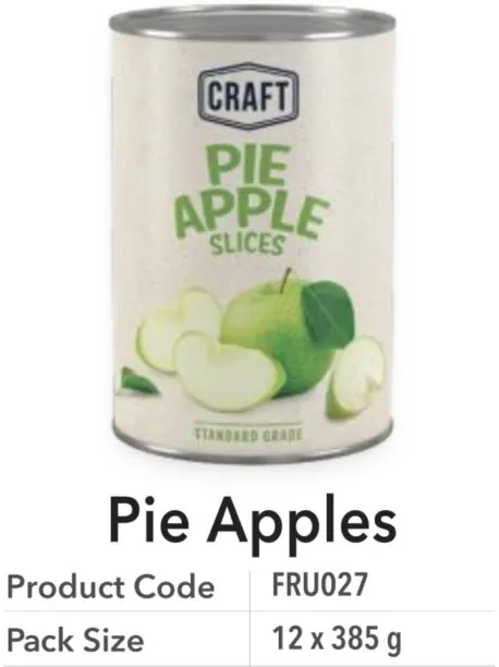 Craft Pie Apples Fruits