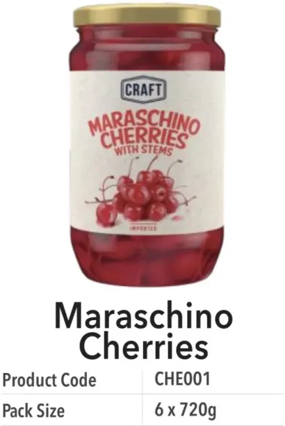 Craft Maraschino Cherries Fruits