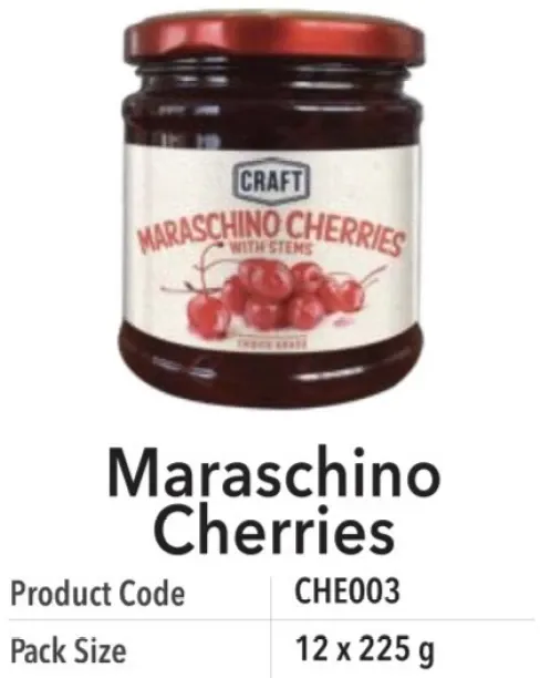 Craft Maraschino Cherries Fruits