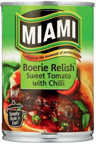 Miami Boerie Relish Sweet Tomato Vegetables