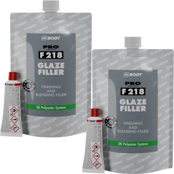 HB Body Body Glaze Polyester Filler Light Green F218 Pouch Car Body Filler Putty