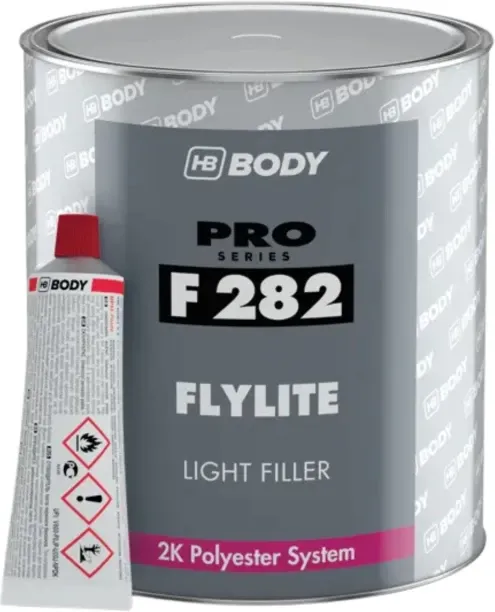 HB Body Flylite Light Filler F 282 Light Green Can Car Body Filler Putty