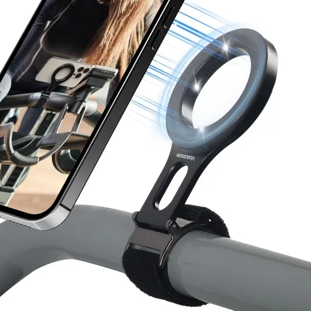 jugosson Magnetic Phone Holder for Stroller Bar, Compatible with MagSafe (Strong Magnet) - 180° Adj…