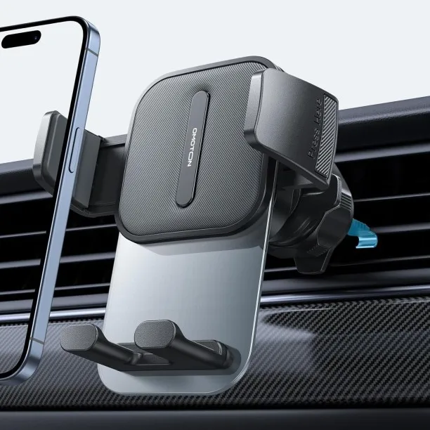 LAHDEK Car Vent Phone Mount, Spring Metal Hook, Hands-Free & Super Stable, Compatible with iPhone, …