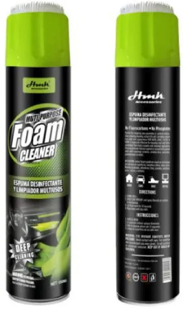 Ashcomonline 650ml Multifunctional Non-Toxic Foam Cleaner Liquid  Polish for Tyres