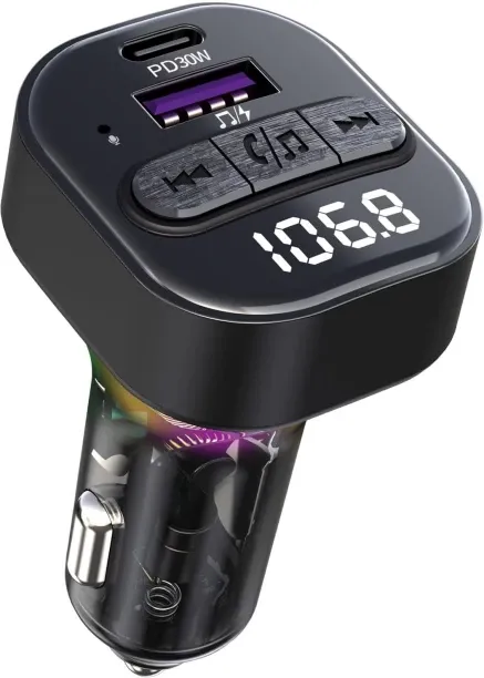 WEIWEISTORE v5.0 Car Bluetooth Device with FM Transmitter