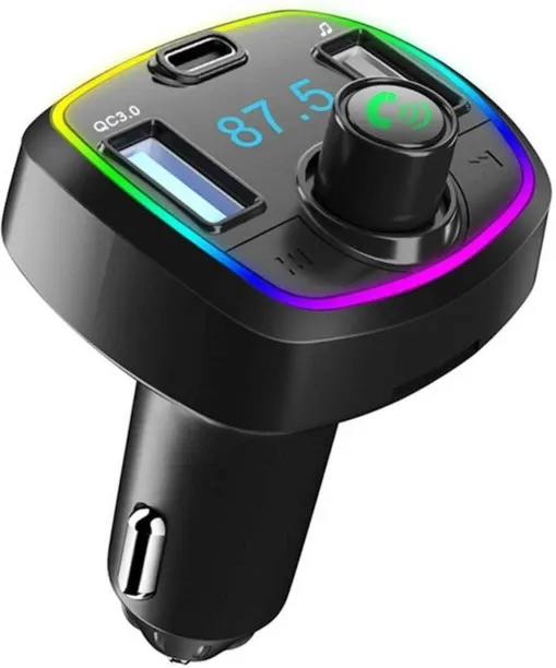 Aerbes v5.0 Car Bluetooth Device with Car Charger, FM Player