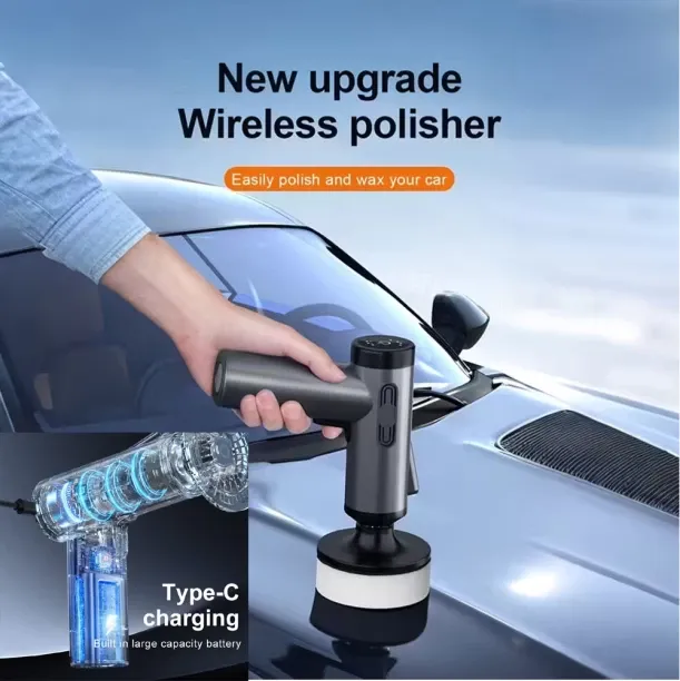 Egorip USB Rechargeable Multi-Speed Automatic Polishing Machine Kit Paste  Polish for Metal Parts