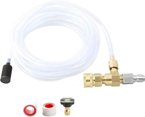 Junxidz Chemical Injector Kit for High Pressure Washer, 4000 PSI Adjustable Soap Dispenser with a 1…