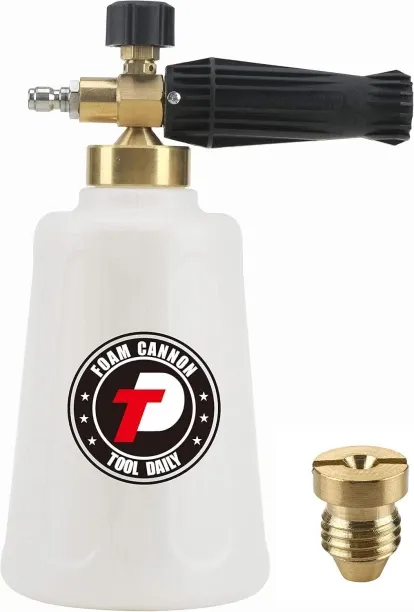 Junxidz Pressure Washer Foam Cannon for Car Wash, Snow Foam Lance, Additional Orifice Nozzle 1.1mm,…