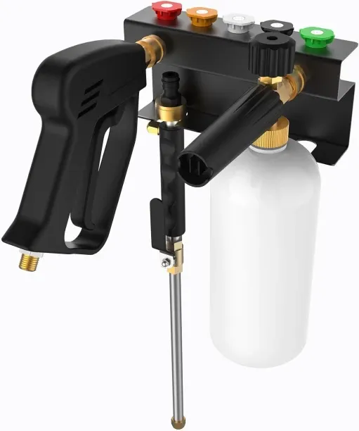 Junxidz Pressure Washer Gun Holder, Power Washer&Snow Foam Cannon Quick Disconnect Tool Organizer, …