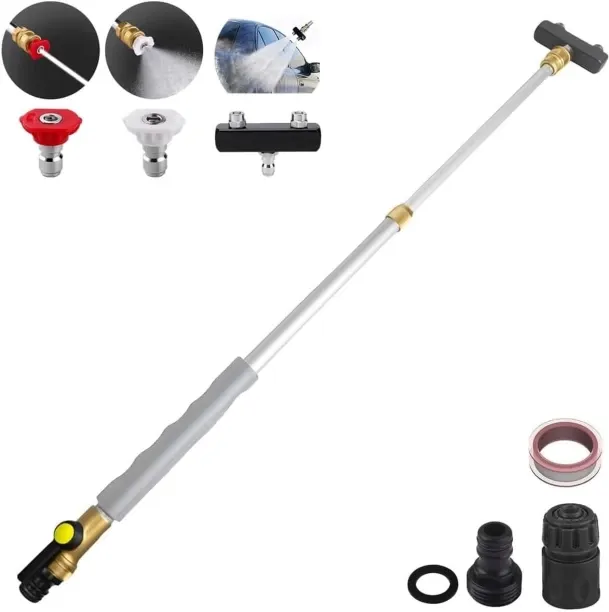 Shiyuan Upgraded Jet Nozzle for Garden Hose, Dual Turbo Nozzle Pressure Washer Spray Gun