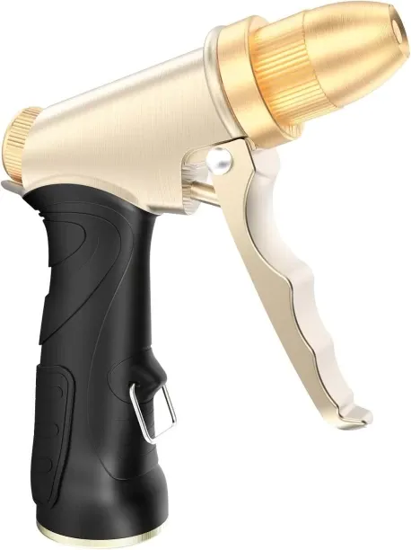Junxidz Garden Hose Nozzle Heavy Duty, Metal Hose Sprayer Nozzle with High Pressure, Adjustable Spr…