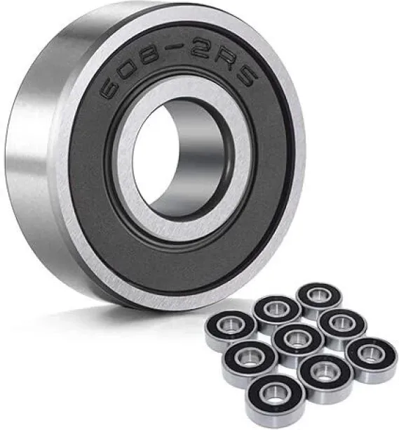 ZHY 608-2RS Ball Bearings Skateboard Bearings Double Rubber Sealed Shielded Miniature Deep Groove B…