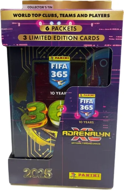 Panini Fifa 365 Trading Cards Classic Tin (6 Packs + 3 Limited Edition Cards) Paper Social Skills, …