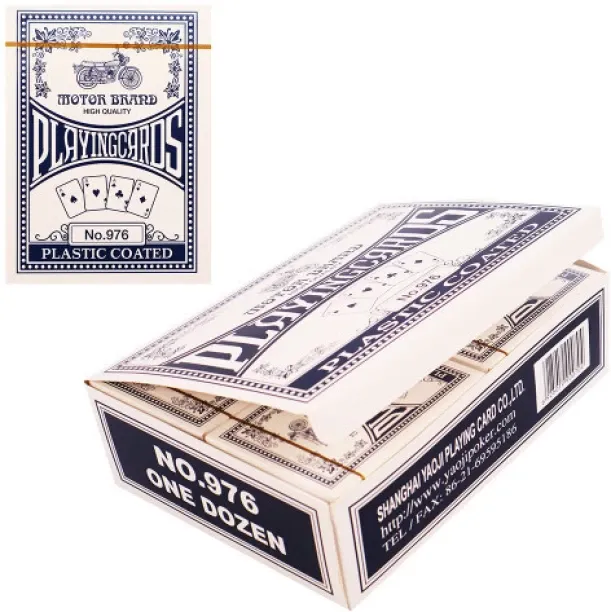 Motor Brard Playing Cards - 12 Decks in a Box Paper Social Skills Card Game