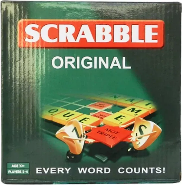 Scrabble Mattel Games Crossword Game Cardboard Sensory Development Card Game