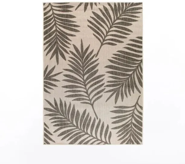 Aura Cayman C11 Indoor Outdoor Rug – UV Resistant Palm Leaf Pattern Rug (Area Rug) Polypropylene Re…