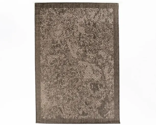 Aura Cayman C1 Indoor Outdoor Rug – UV Protected Chevron Pattern Rug (Area Rug) Polypropylene Recta…