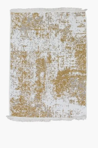 Aura Jacquard Egoli Rug 120 × 180cm – Abstract Woven Rug with Tassel Detail (Area Rug) Cotton Recta…