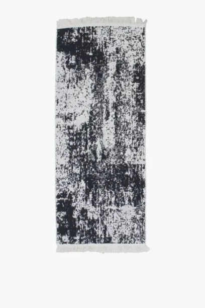 Aura Jacquard Egoli Rug 80 × 140cm – Abstract Woven Rug with Tassel Detail (Area Rug) Cotton Rectan…
