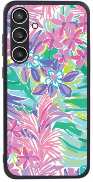 Caitscases (SAMS24FE5G)-TPU Fashion Covers (Lilac Flower) Back Cover for Samsung Galaxy S24 FE 5G