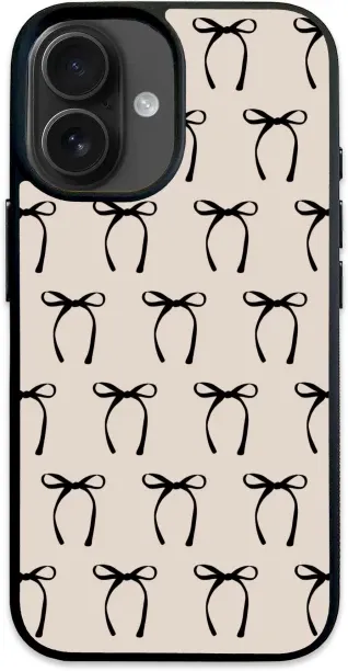 Caitscases TPU Fashion Covers (Bow) Back Cover for Apple iPhone 16
