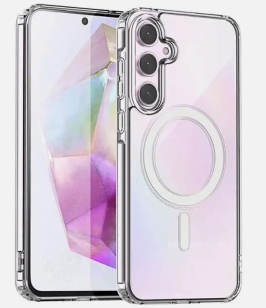 CTDW Wireless Magnetic Transparent Protective Case SM A15 Back Cover for Samsung