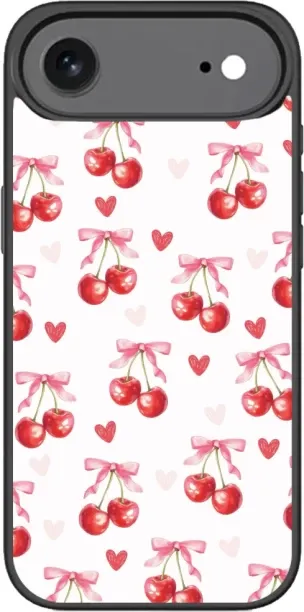 Caitscases (IPH17AIR)-TPU Fashion Covers (Cherry Bow) Back Cover for Apple iPhone 17 Air