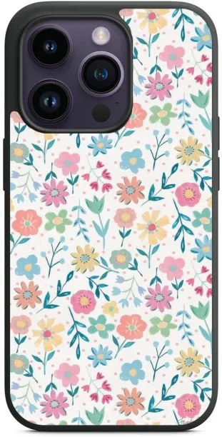 Caitscases (IPH14PMX)-TPU Fashion Covers (Dainty Flower) Back Cover for Apple iPhone 14 Pro Max
