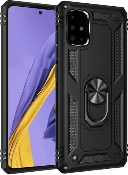 SAMSUNG GALAXY A51 Shockproof TPU + PC Protective Case with 360 Degree Rotating Holder Pouch for PH…