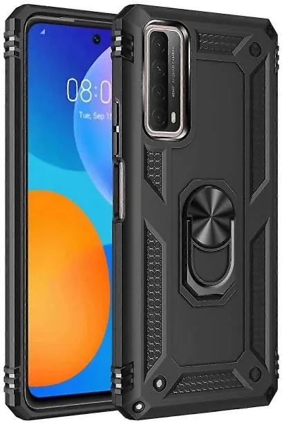 HUAWEI P Smart 2021 Shockproof TPU + PC Protective Case with 360 Degree Rotating Holder Pouch for P…