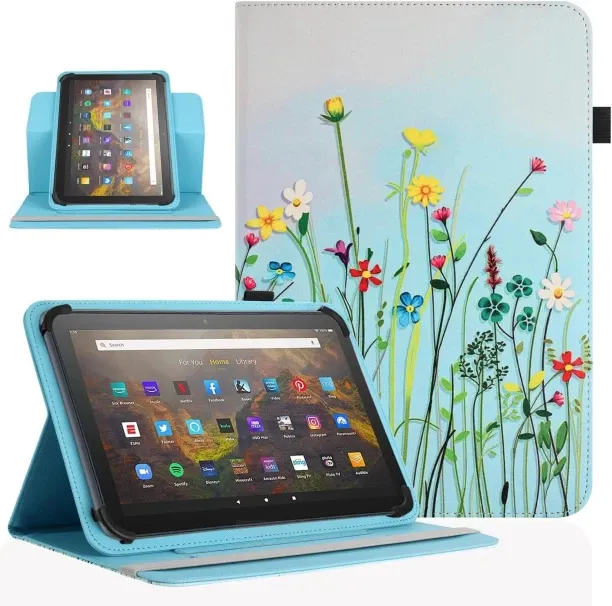 XueyueKJ Universal 10 10.1 Inch Android Tablet Case,360 Degree Rotatable Kickstand Multiple Viewing…