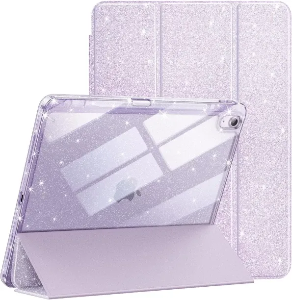 XueyueKJ Glitter Case for iPad Air 13-Inch M4/M3/M2 (2026/2025/2024) with Pencil Holder, Cute Spark…