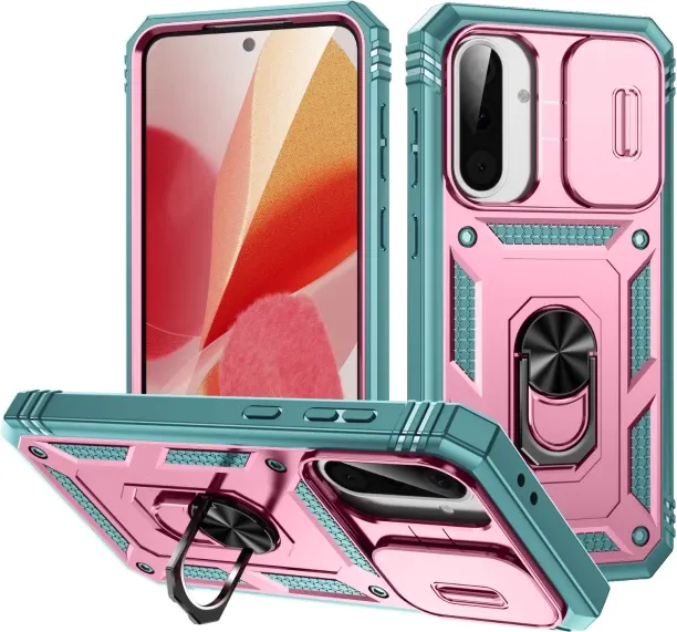 Gracesunny Shockproof Lens Protection Armor Magnetic Stand Holder Protective Case for Samsung Galax…