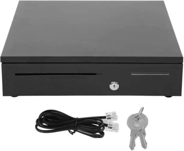Generic 42.5 x 40.5 x 10cm High Quality Metal POS Cash Drawer Register Table Top Cash Register
