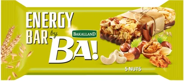 Bakalland Energy Bar 5 Mix Nuts Pouch