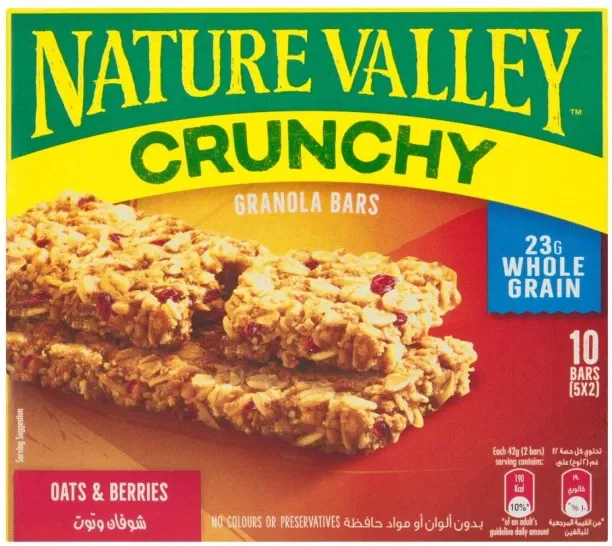 Nature Valley Crunchy Oat & Berries Granola Bars Box