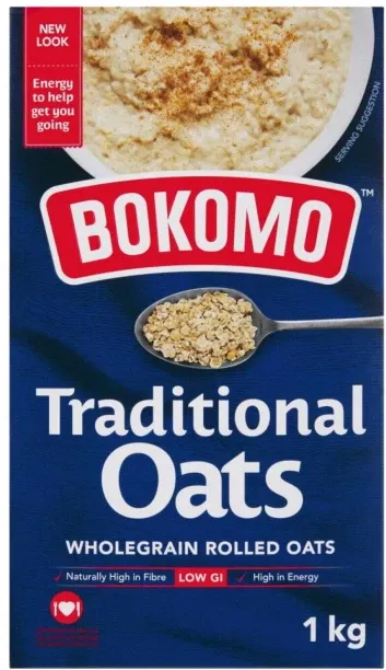 Bokomo Whole Grain Rolled Traditional Oats Box