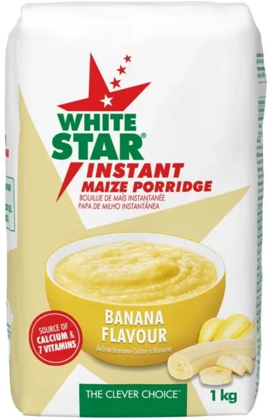 White Star Instant Maize Banana Flavour Pouch