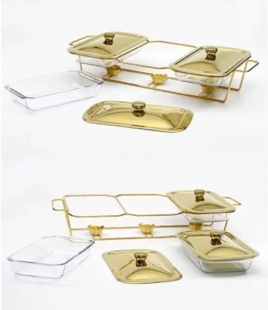 SD Triplet Chafing Dish 3 X1.5L Dishes 1.5 l Triple Pan